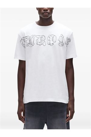 White cotton T-shirt PURPLE BRAND | P117HWGO425WHITE